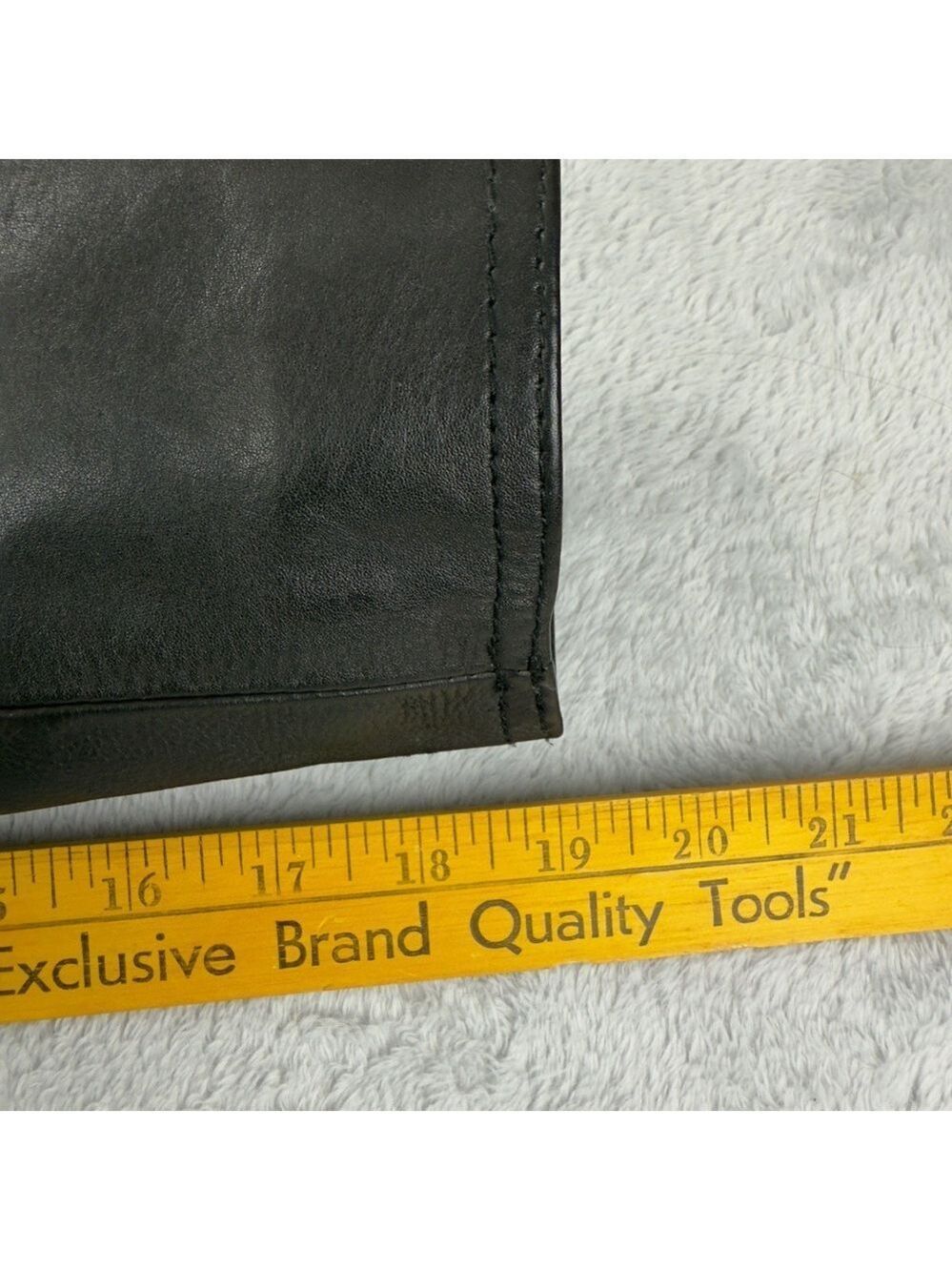 Andrew Marc Men's Size Medium 100% Black Soft Leather Jacket Full Zip AM8A1353 - Picture 11 of 16